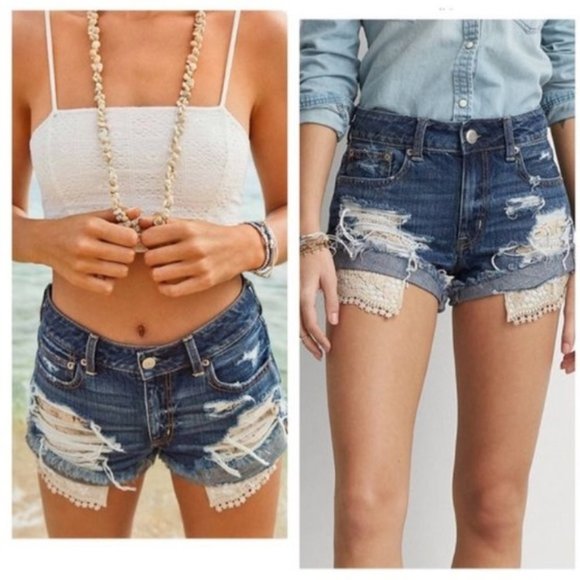 American Eagle Outfitters Pants - American eagle hi-rise festival shorts